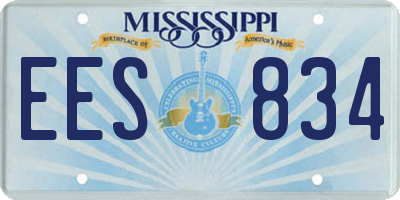 MS license plate EES834