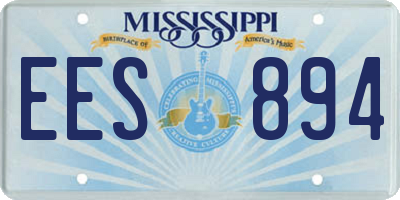 MS license plate EES894