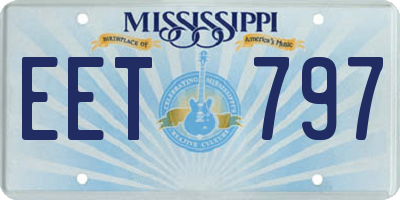 MS license plate EET797