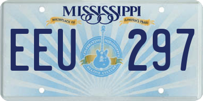 MS license plate EEU297