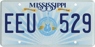 MS license plate EEU529