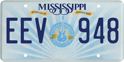 MS license plate EEV948