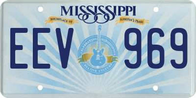 MS license plate EEV969