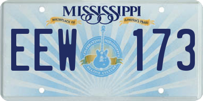MS license plate EEW173