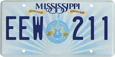 MS license plate EEW211
