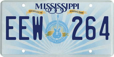MS license plate EEW264