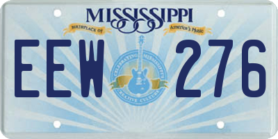 MS license plate EEW276