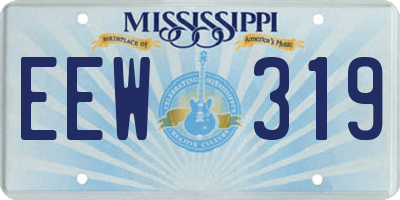 MS license plate EEW319