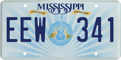 MS license plate EEW341