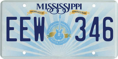 MS license plate EEW346