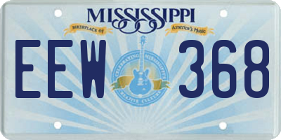 MS license plate EEW368