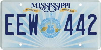 MS license plate EEW442
