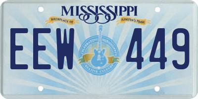 MS license plate EEW449