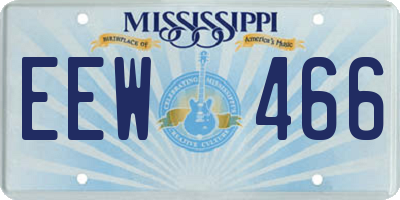 MS license plate EEW466