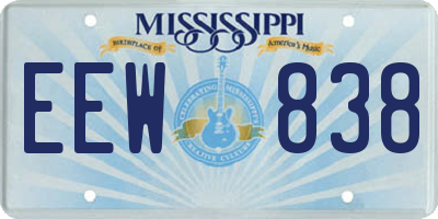 MS license plate EEW838