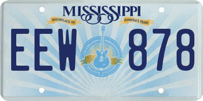 MS license plate EEW878