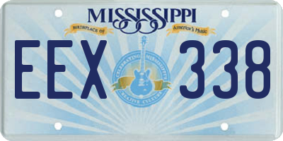 MS license plate EEX338