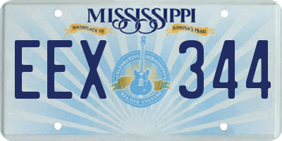 MS license plate EEX344