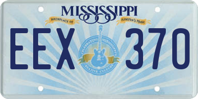 MS license plate EEX370