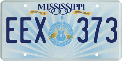 MS license plate EEX373