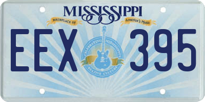 MS license plate EEX395