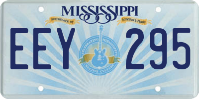 MS license plate EEY295