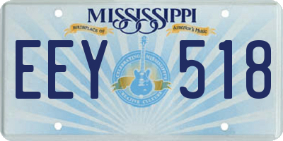 MS license plate EEY518