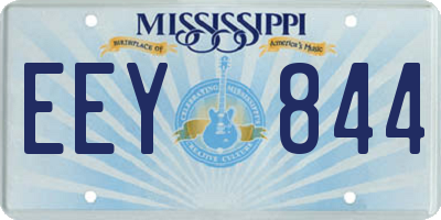MS license plate EEY844