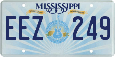 MS license plate EEZ249