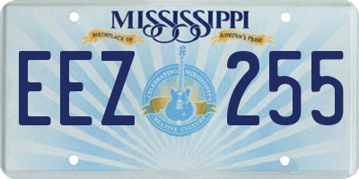 MS license plate EEZ255