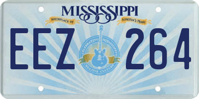 MS license plate EEZ264