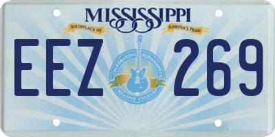 MS license plate EEZ269