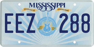 MS license plate EEZ288