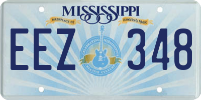 MS license plate EEZ348