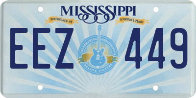 MS license plate EEZ449