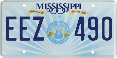 MS license plate EEZ490