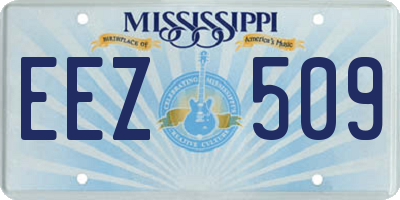 MS license plate EEZ509