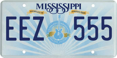 MS license plate EEZ555