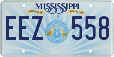 MS license plate EEZ558