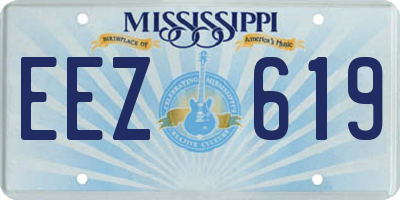 MS license plate EEZ619