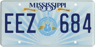 MS license plate EEZ684