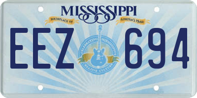 MS license plate EEZ694