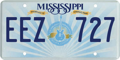 MS license plate EEZ727