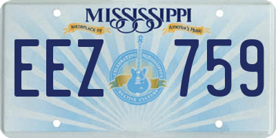 MS license plate EEZ759