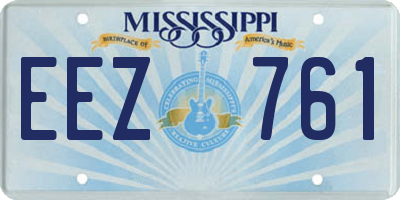 MS license plate EEZ761