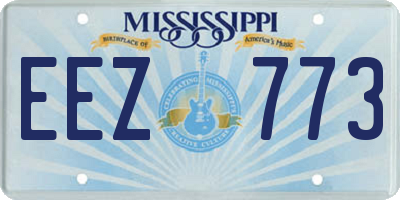 MS license plate EEZ773