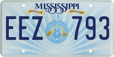 MS license plate EEZ793