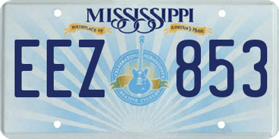 MS license plate EEZ853