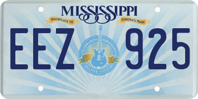 MS license plate EEZ925