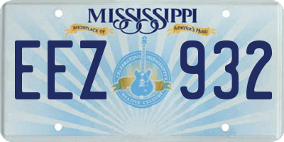 MS license plate EEZ932